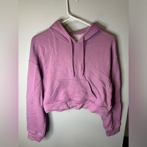 Hollister Cropped Purple‎ Hoodie